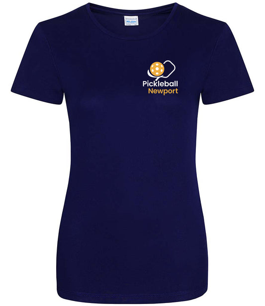 Pickleball Newport Ladies Cool T Player Top [Colour - Oxford Navy]