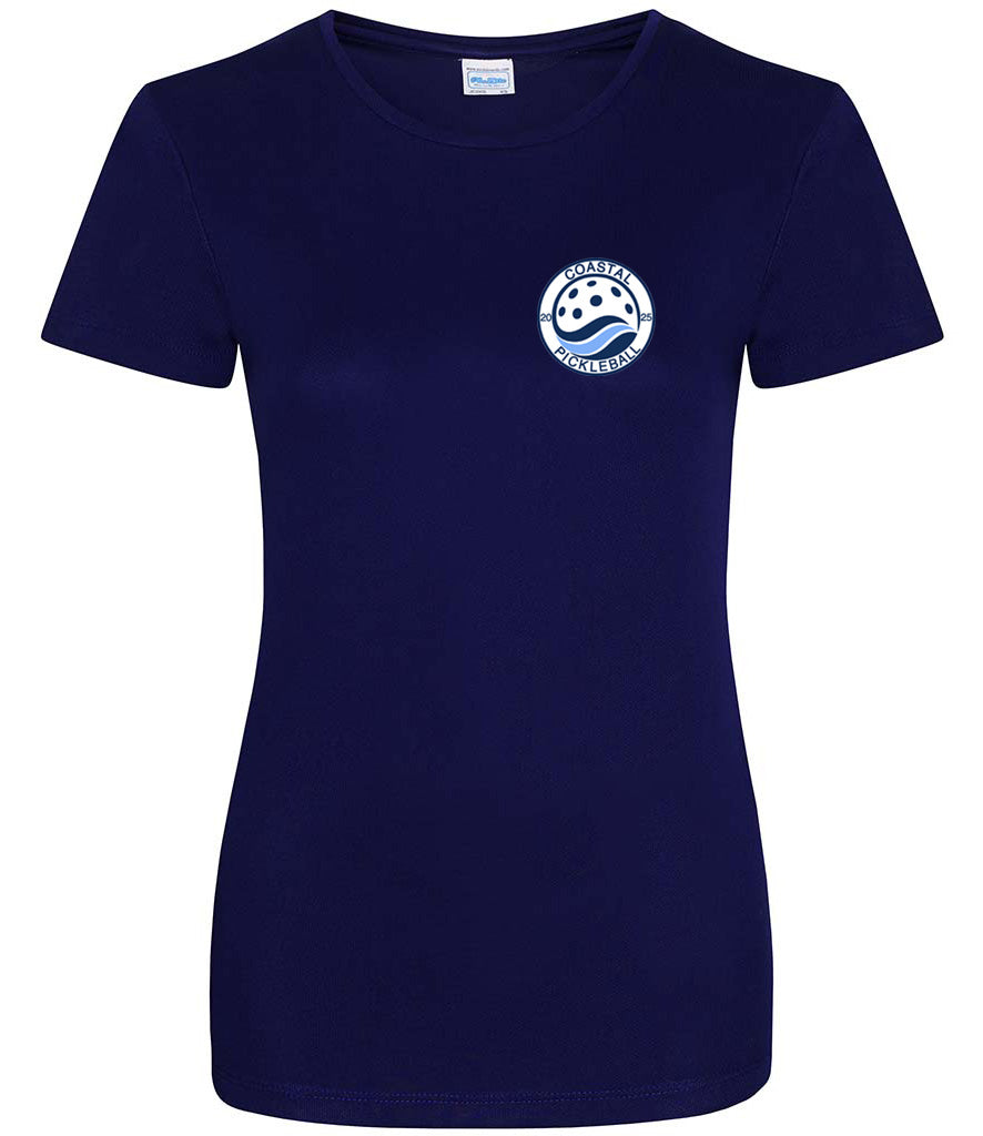 Coastal Pickleball Ladies Cool T Player Top [Colour - Oxford Navy]