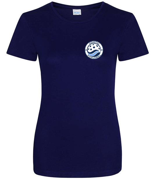 Coastal Pickleball Ladies Cool T Player Top [Colour - Oxford Navy]