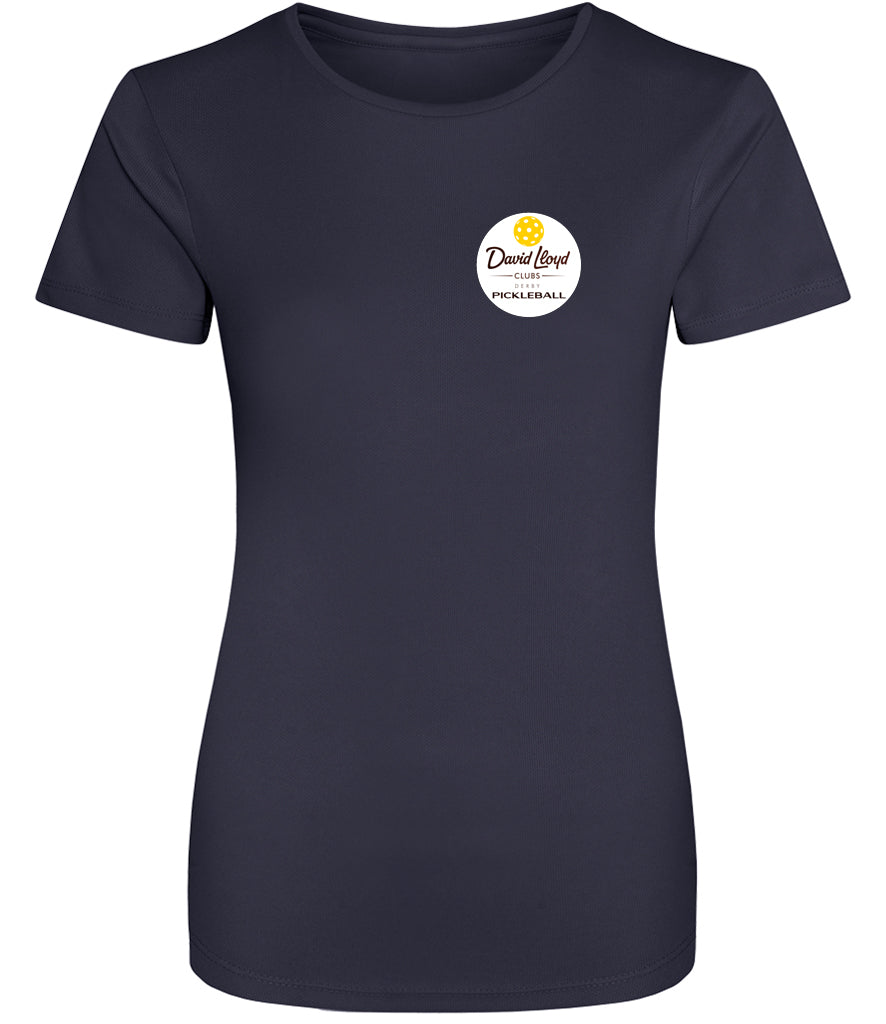 David Lloyd Derby Ladies Cool T Player Top [Colour - Oxford Navy]