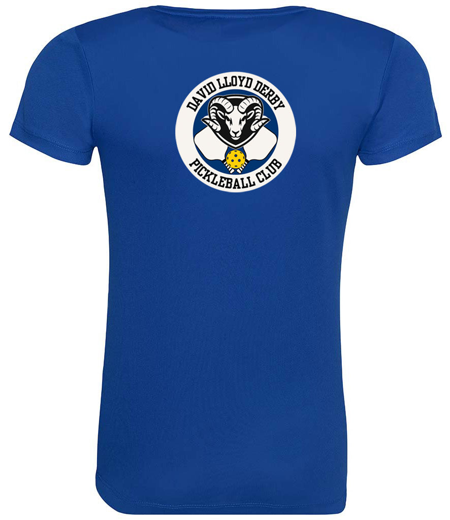David Lloyd Derby Ladies Cool T Player Top [Colour - Royal Blue]
