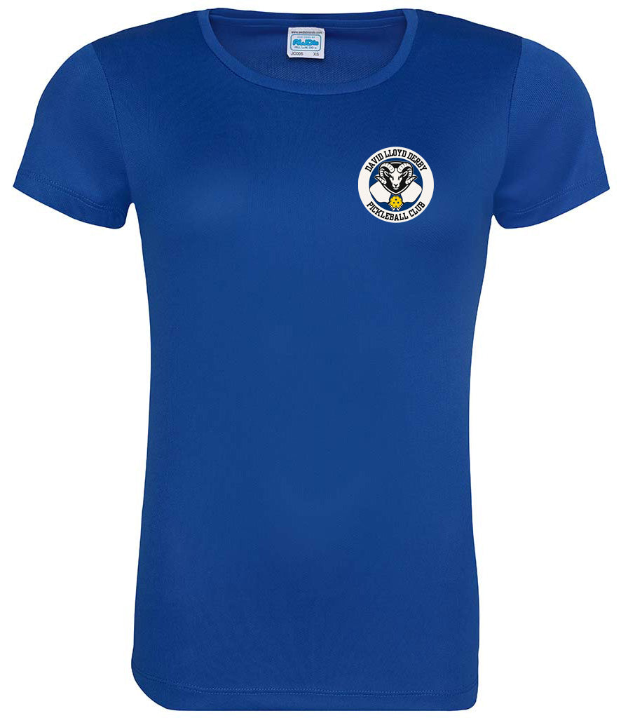 David Lloyd Derby Ladies Cool T Player Top [Colour - Royal Blue]