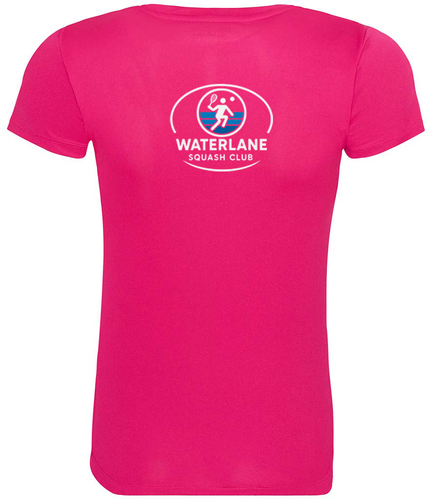 Waterlane Squash Club Ladies Player Top [Colour - Hot Pink]