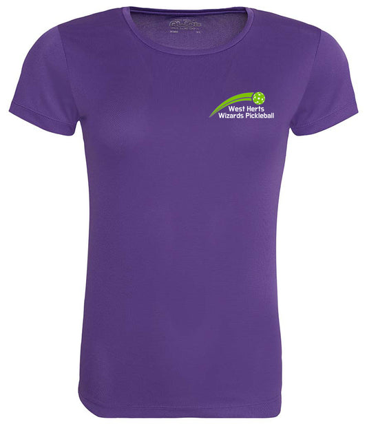 West Herts Pickleball Ladies Cool T Player Top [Colour - Purple]