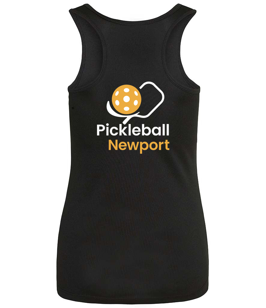 Pickleball Newport Ladies Player Vest [Colour - Black]