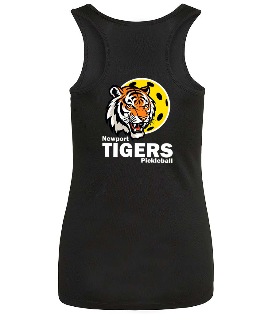 Newport Tigers Ladies Player Vest [Colour - Jet Black]