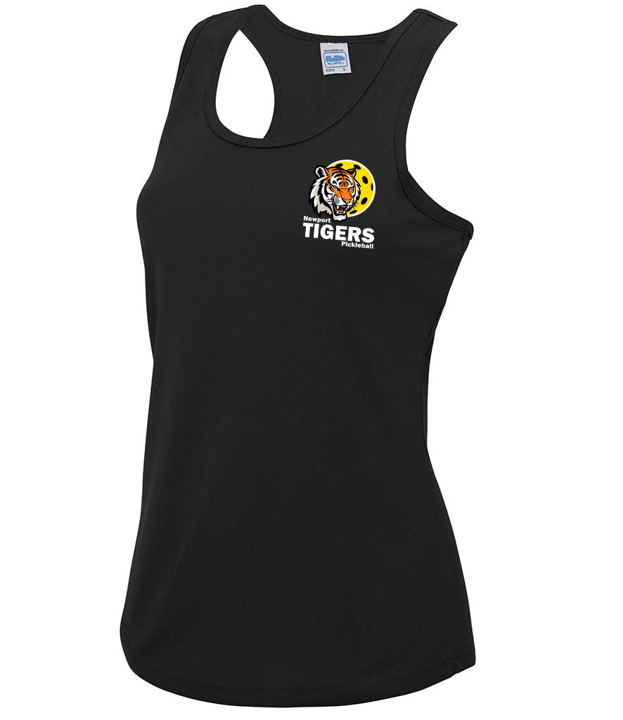 Newport Tigers Ladies Player Vest [Colour - Jet Black]