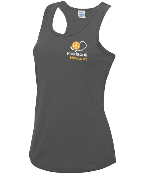 Pickleball Newport Ladies Player Vest [Colour - Charcoal]