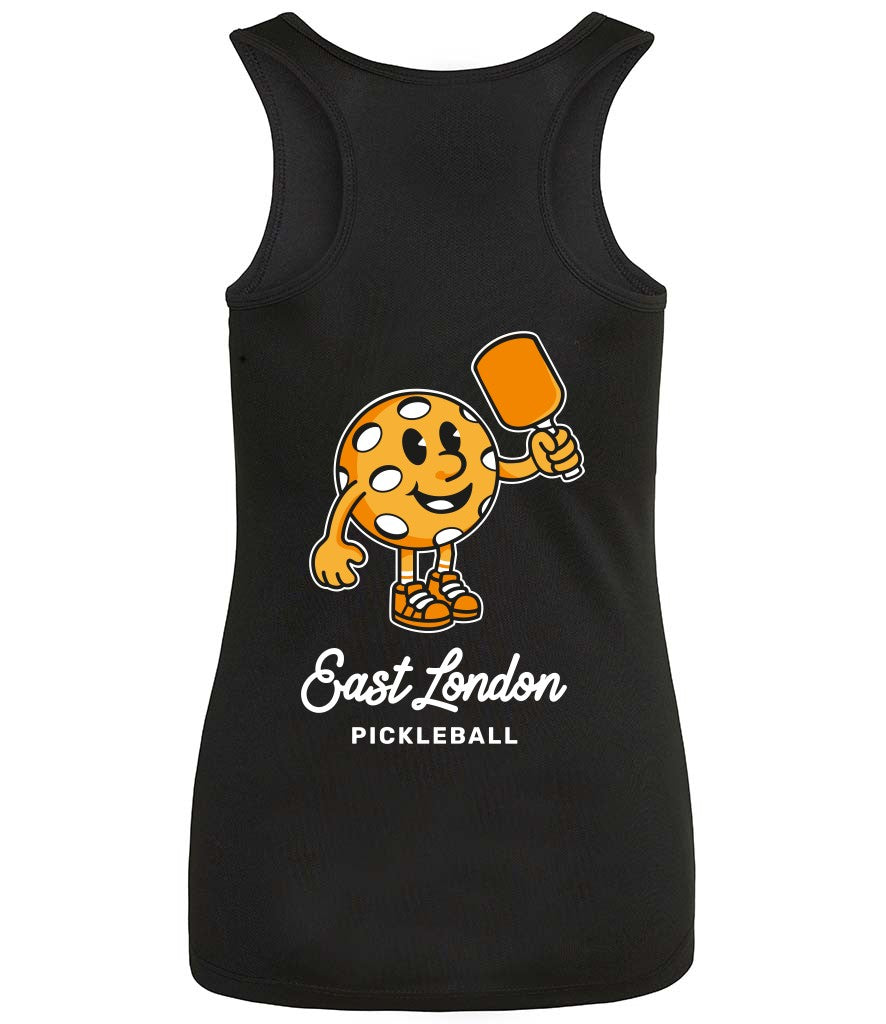 East London Pickleball Women's Cool Vest [Colour - Jet Black]