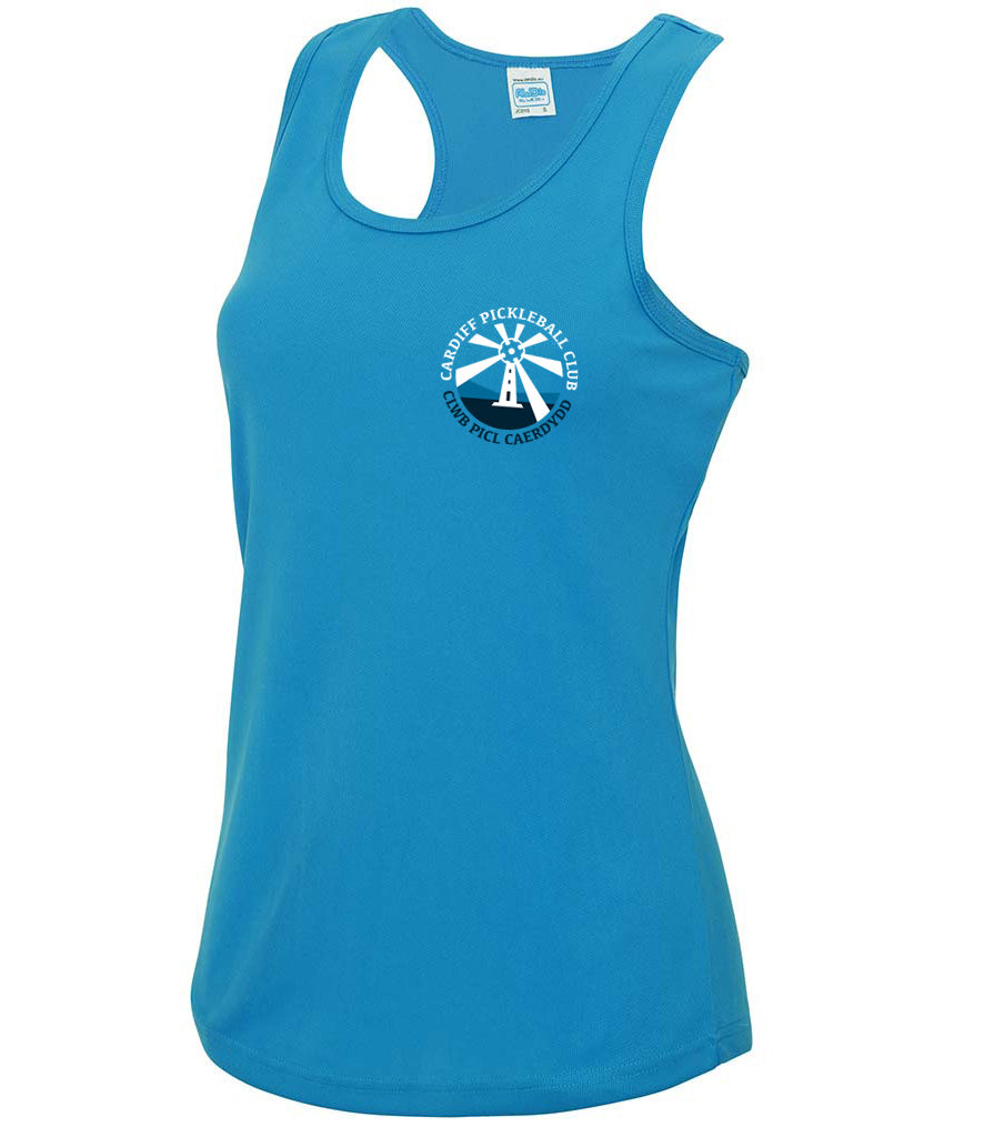 Cardiff Pickleball Club Ladies Vest [Colour – Sapphire Blue]