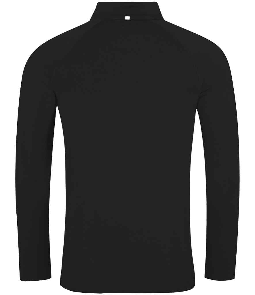 Unisex Half Zip Sweat Top [Colour - Jet Black/Arctic White]