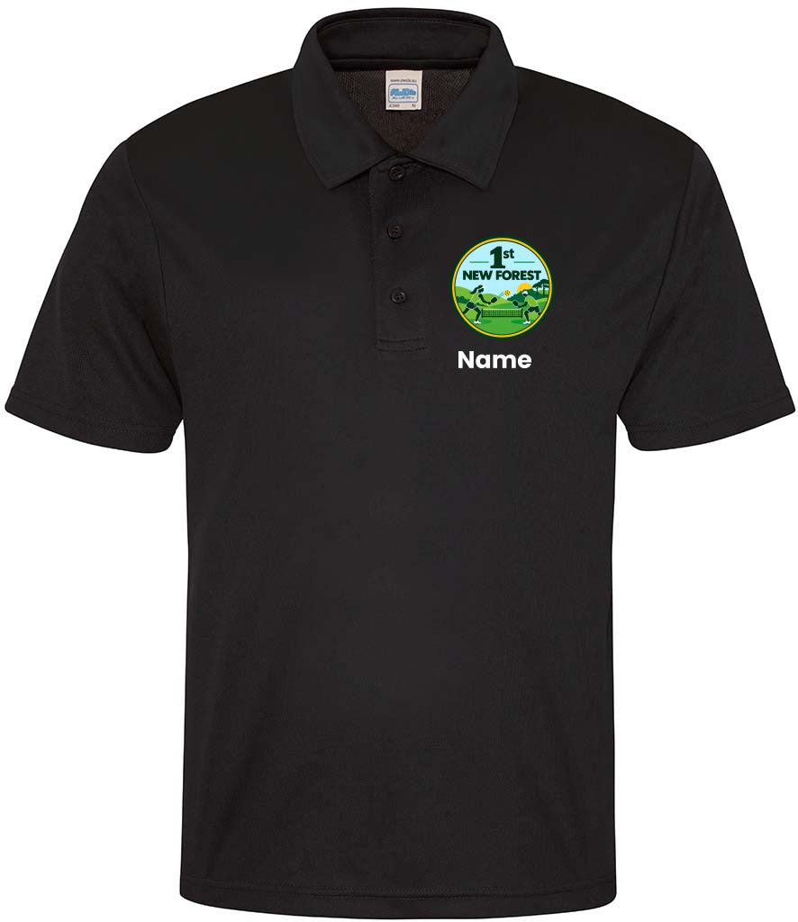 1st New Forest Unisex Polo Top [Colour - Jet Black]