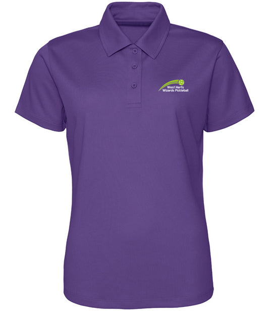 West Herts Pickleball Ladies Polo Top [Colour - Purple]