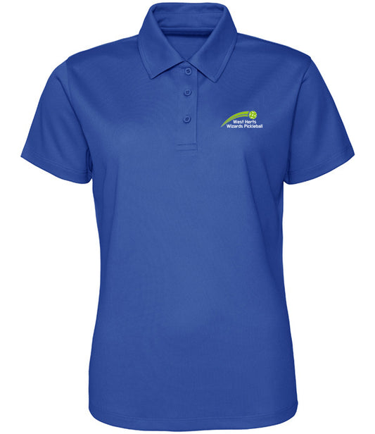West Herts Pickleball Ladies Polo Top [Colour - Royal Blue]