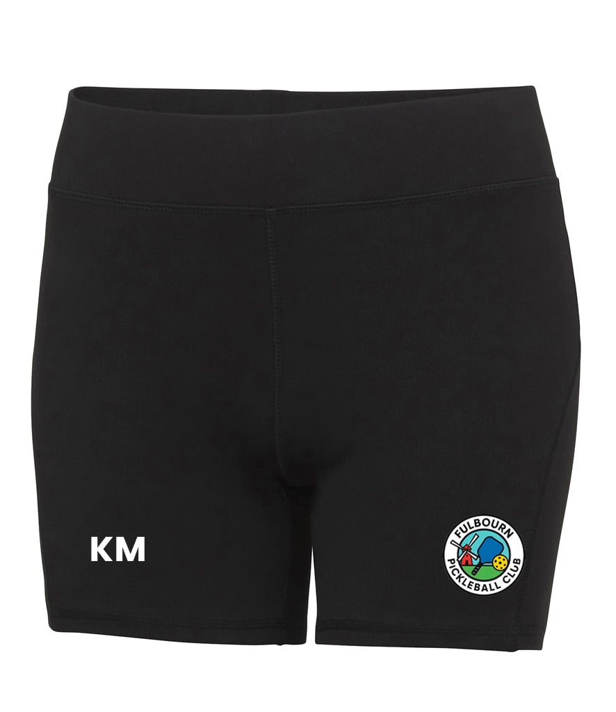 Fulbourn Pickleball Club Ladies Training Shorts [Colour - Black]