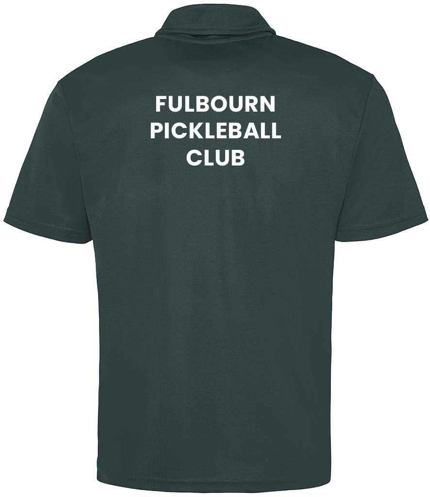 Fulbourn Pickleball Club Unisex Polo Top [Colour – Bottle Green]