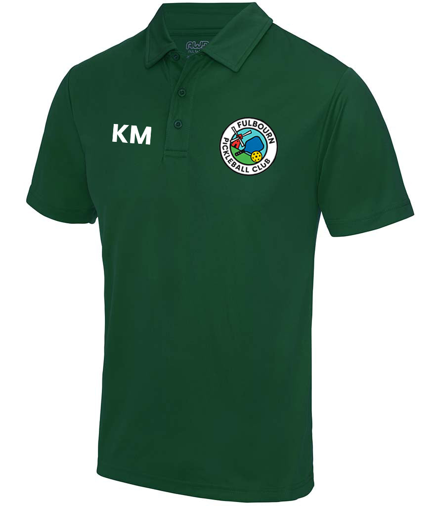 Fulbourn Pickleball Club Unisex Polo Top [Colour – Bottle Green]
