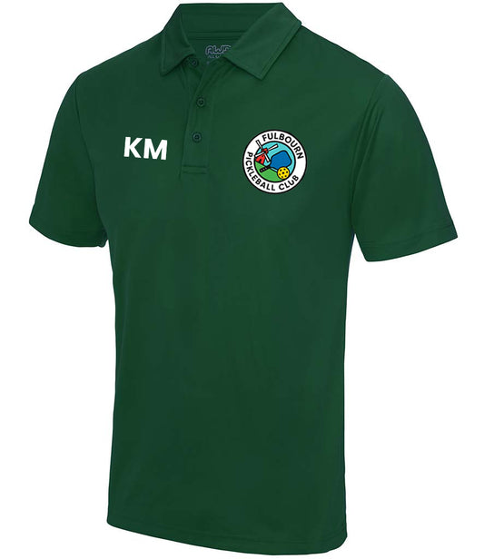 Fulbourn Pickleball Club Unisex Polo Top [Colour – Bottle Green]
