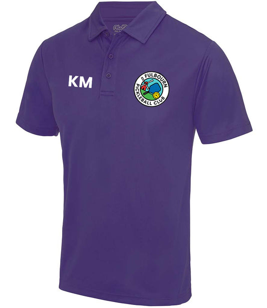 Fulbourn Pickleball Club Unisex Polo Top [Colour – Purple]