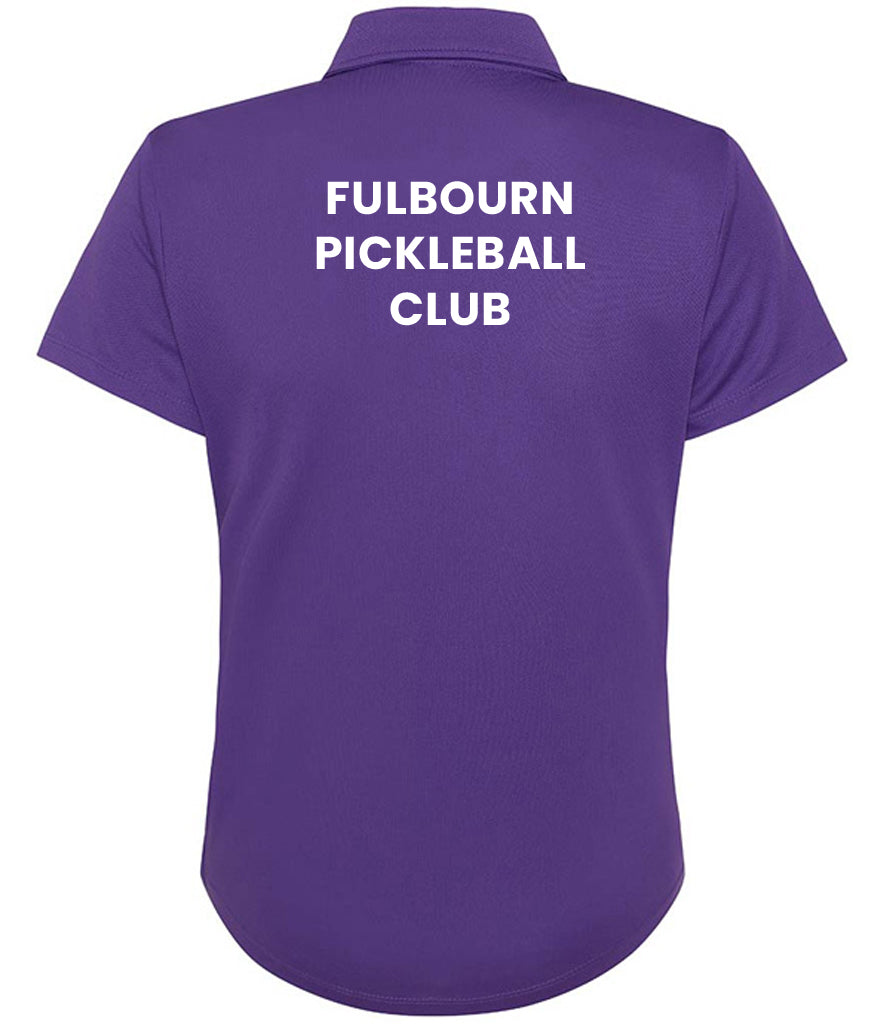 Fulbourn Pickleball Club Ladies Polo Top [Colour - Purple]