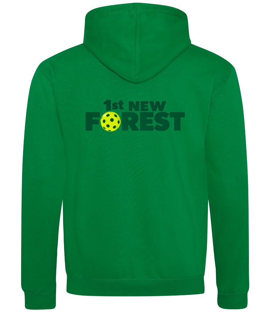 1st New Forest Unisex Contrast Hoodie [Colour - Kelly Green/Arctic White]