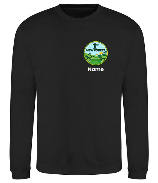 1st New Forest Unisex Sweatshirt [Colour - Jet Black]