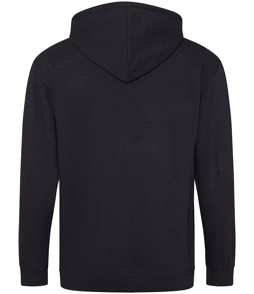 Waterlane Squash Club Unisex Contrast Zoodie [Colour - Jet Black/Heather Grey]