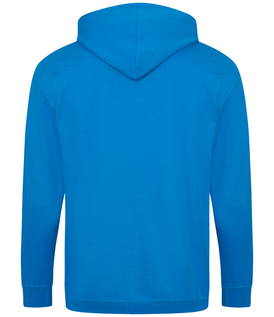 Waterlane Squash Club Unisex Contrast Zoodie [Colour - Sapphire Blue/Heather Grey]