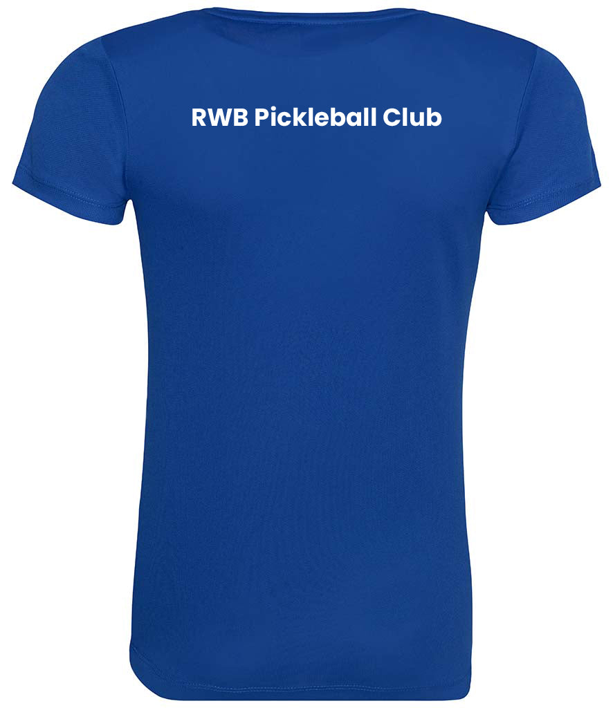 Royal Wootton Bassett Pickleball Club Ladies Cool T Player Top [Colour - Royal Blue]