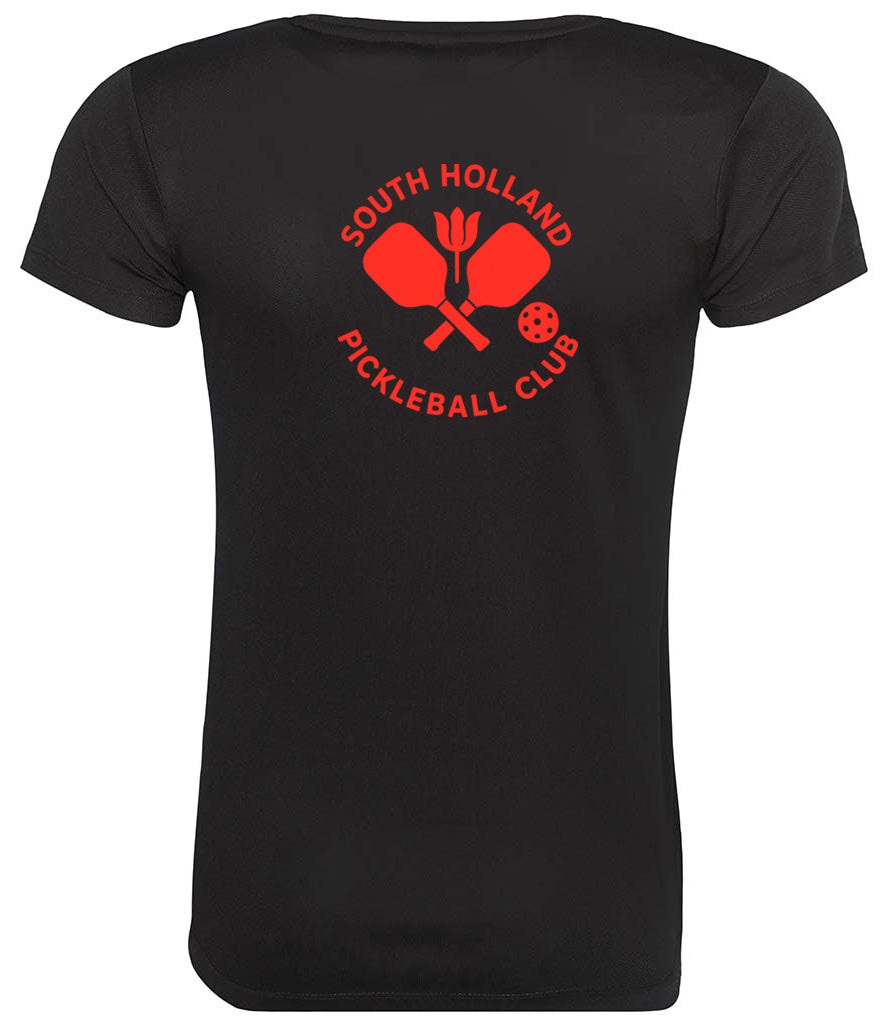 South Holland Pickleball Club Ladies Player Top [Colour - Jet Black]