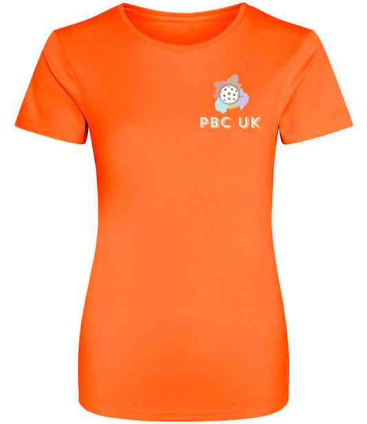 Pickleball Central UK - Ladies Player Top [Colour - Electric Orange]