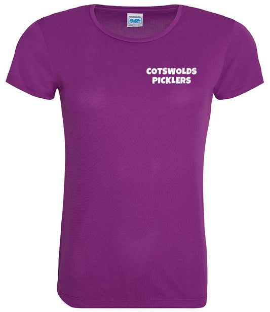 Cotswolds Picklers Ladies Cool T Player Top [Colour - Magenta Magic]