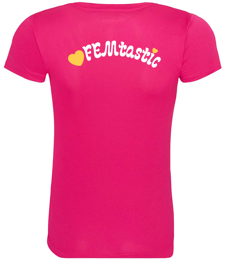 Women United Cool T Player Top [Colour - Hot Pink]