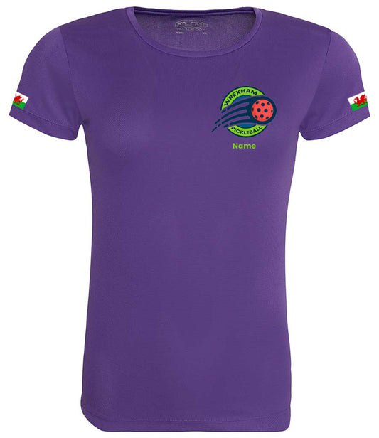 Wrexham Pickleball Club Ladies Cool T Player Top [Colour - Purple]