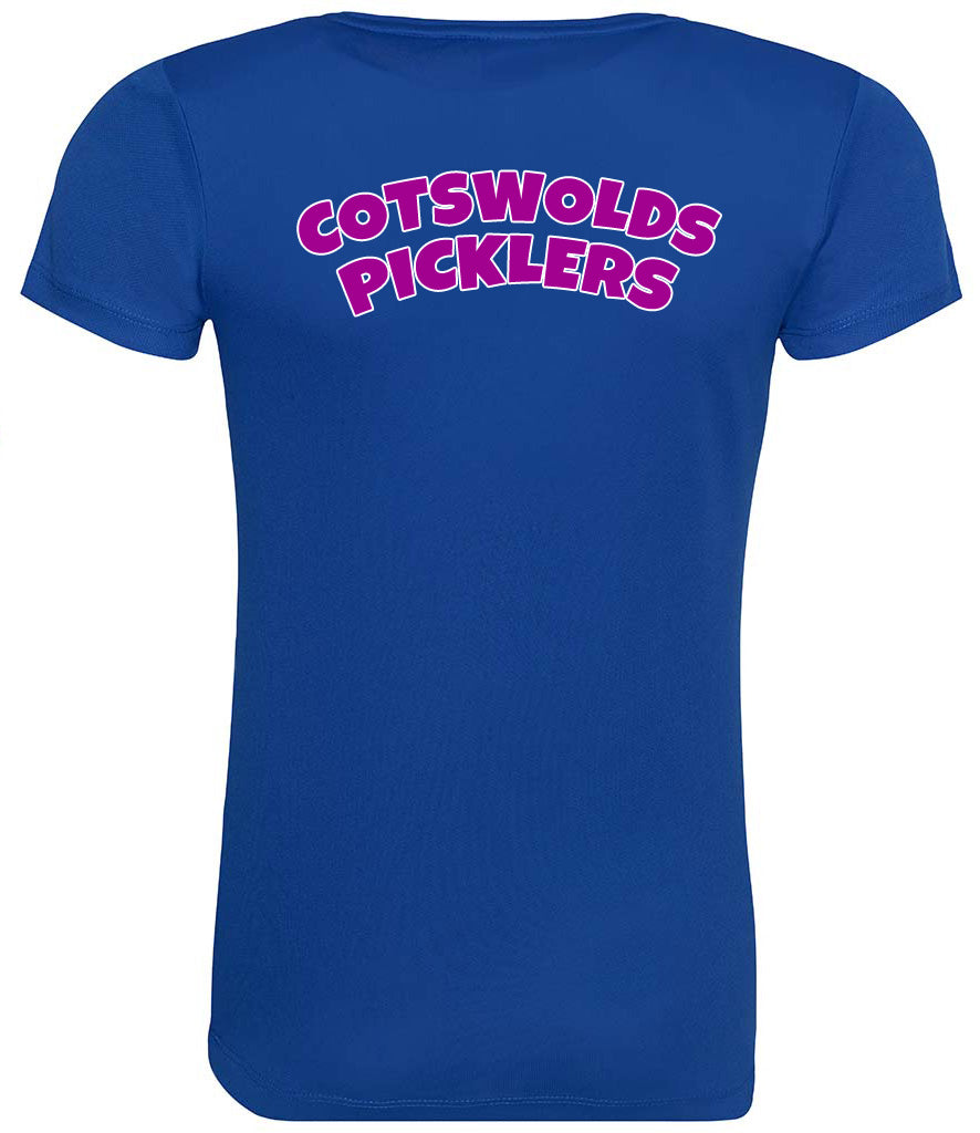 Cotswolds Picklers Ladies Cool T Player Top [Colour - Royal Blue]