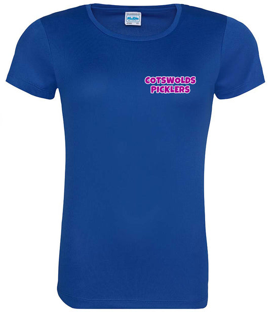 Cotswolds Picklers Ladies Cool T Player Top [Colour - Royal Blue]
