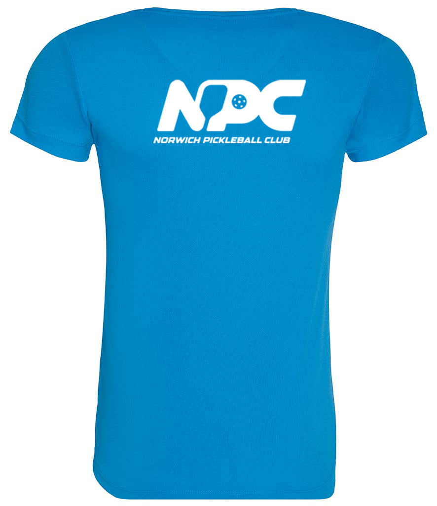 Norwich Pickleball Club Ladies Player Top [Colour – Sapphire Blue]