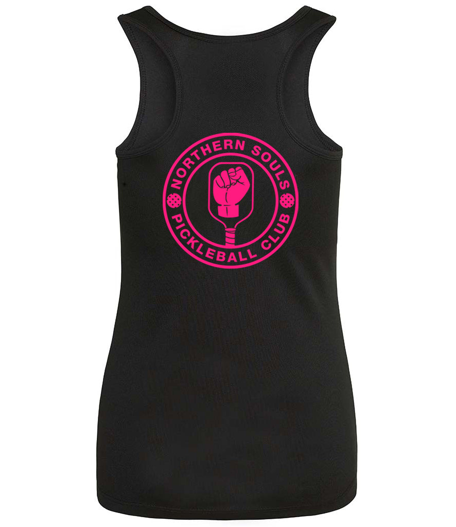 Northern Souls Womens Player Vest [Colour - Jet Black]