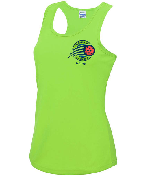 Wrexham Pickleball Ladies Player Vest [Colour - Electric Green]