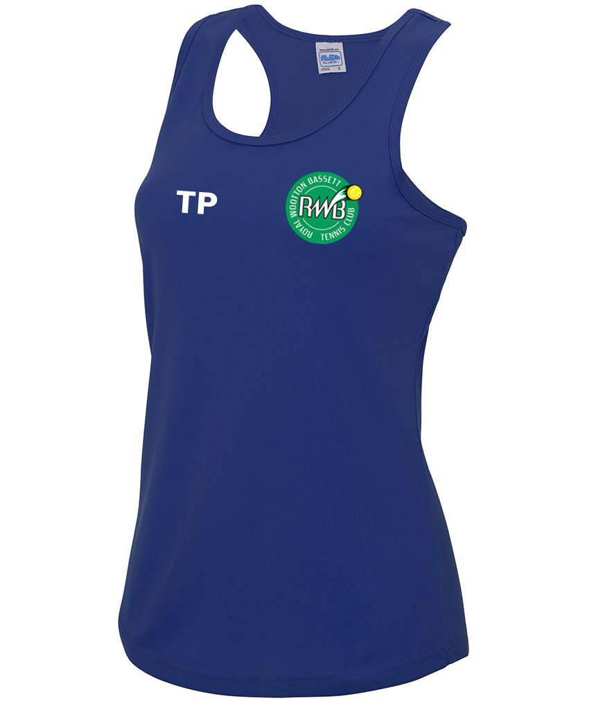 Royal Wootton Bassett Tennis Club Ladies Cool Vest [Colour - Royal Blue]