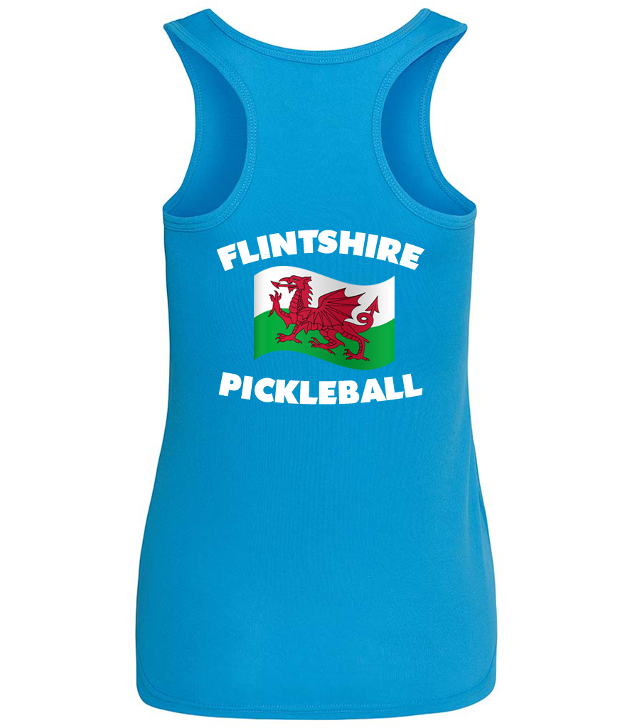 Flintshire Pickleball Ladies Player Vest [Colour - Sapphire Blue]