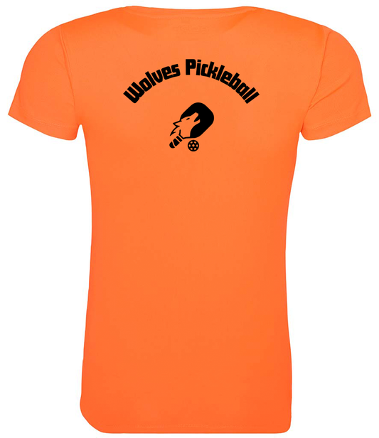 Wolves Pickleball Ladies Player Top [Colour - Electric Orange]