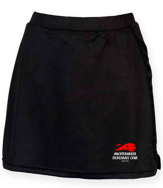 Auchterarder Pickleball Club Ladies Skort [Colour-Black]