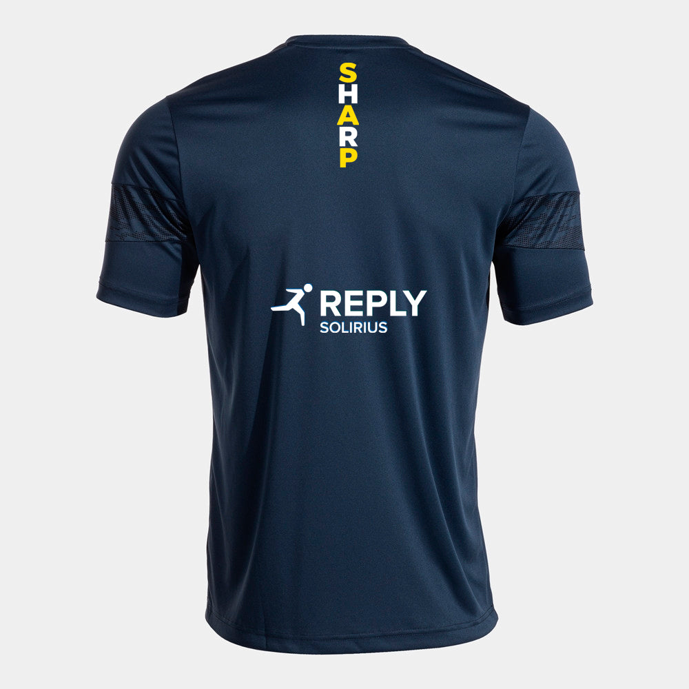 SHARP Pickleball Premium Mens Player Top [Colour - Navy/Yellow]