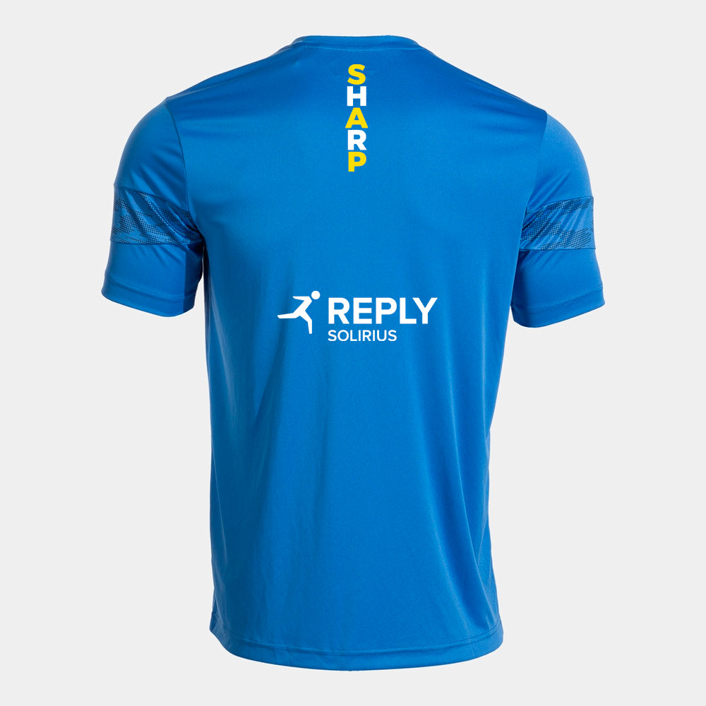 SHARP Pickleball Premium Mens Player Top [Colour - Light Blue/Yellow]