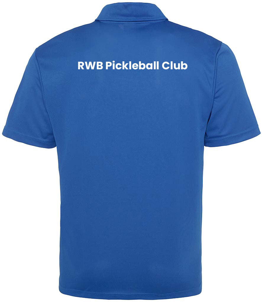 Royal Wootton Bassett Pickleball Club Unisex Polo Player Top [Colour - Royal Blue]