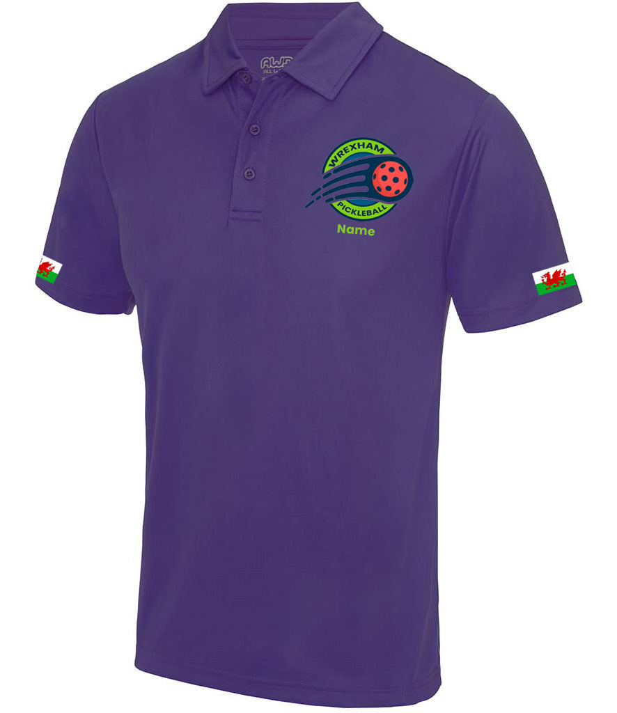 Wrexham Pickleball Club Unisex Polo Player Top [Colour - Purple]