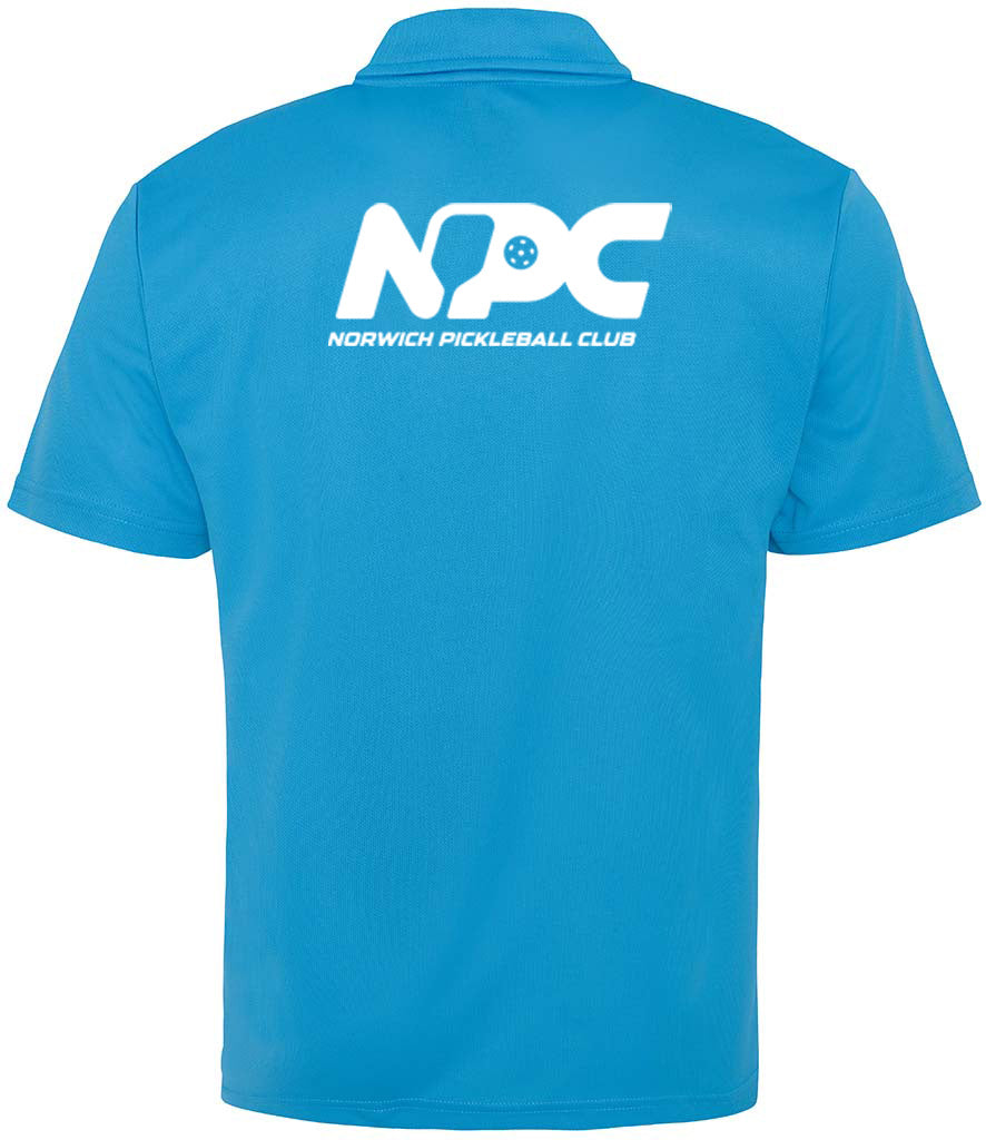 Norwich Pickleball Club Unisex Polo Top [Colour – Sapphire Blue]