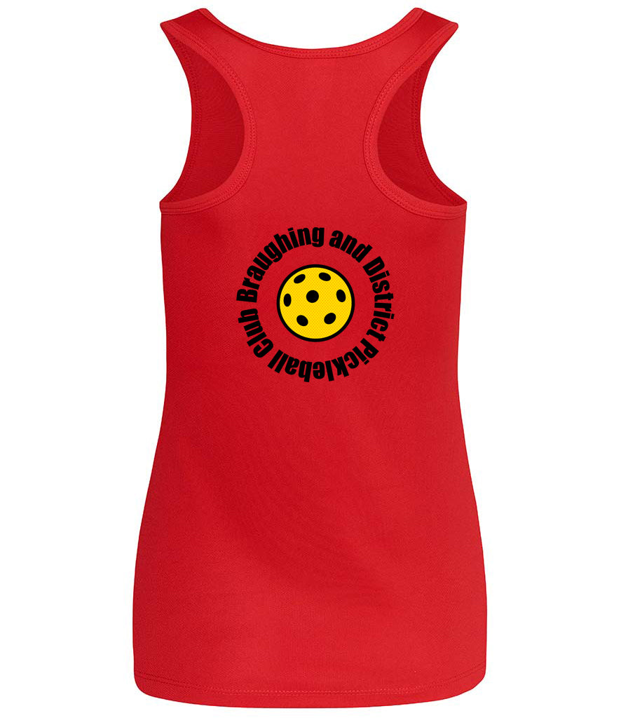 BaD Pickleball Ladies Cool Vest [Colour - Fire Red]