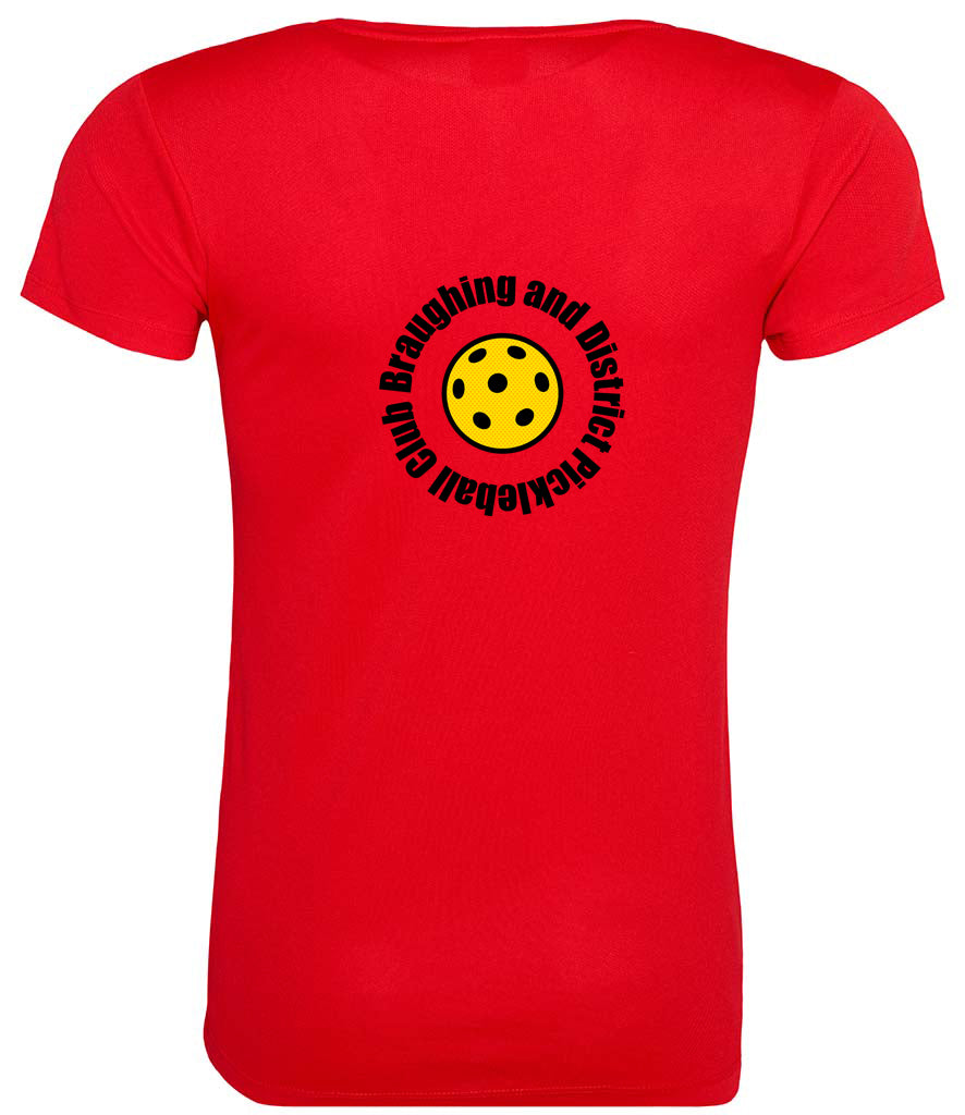 BaD Pickleball Ladies Player Top [Colour - Fire Red]